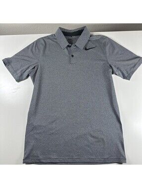 Nike Golf Black/ Grey Stripe Polo S